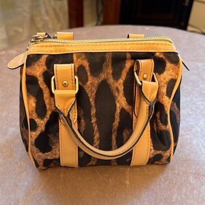 Victoria’s Secret *ANGEL* Nylon Cheetah Leopard Small Cosmetic Purse Bag EUC